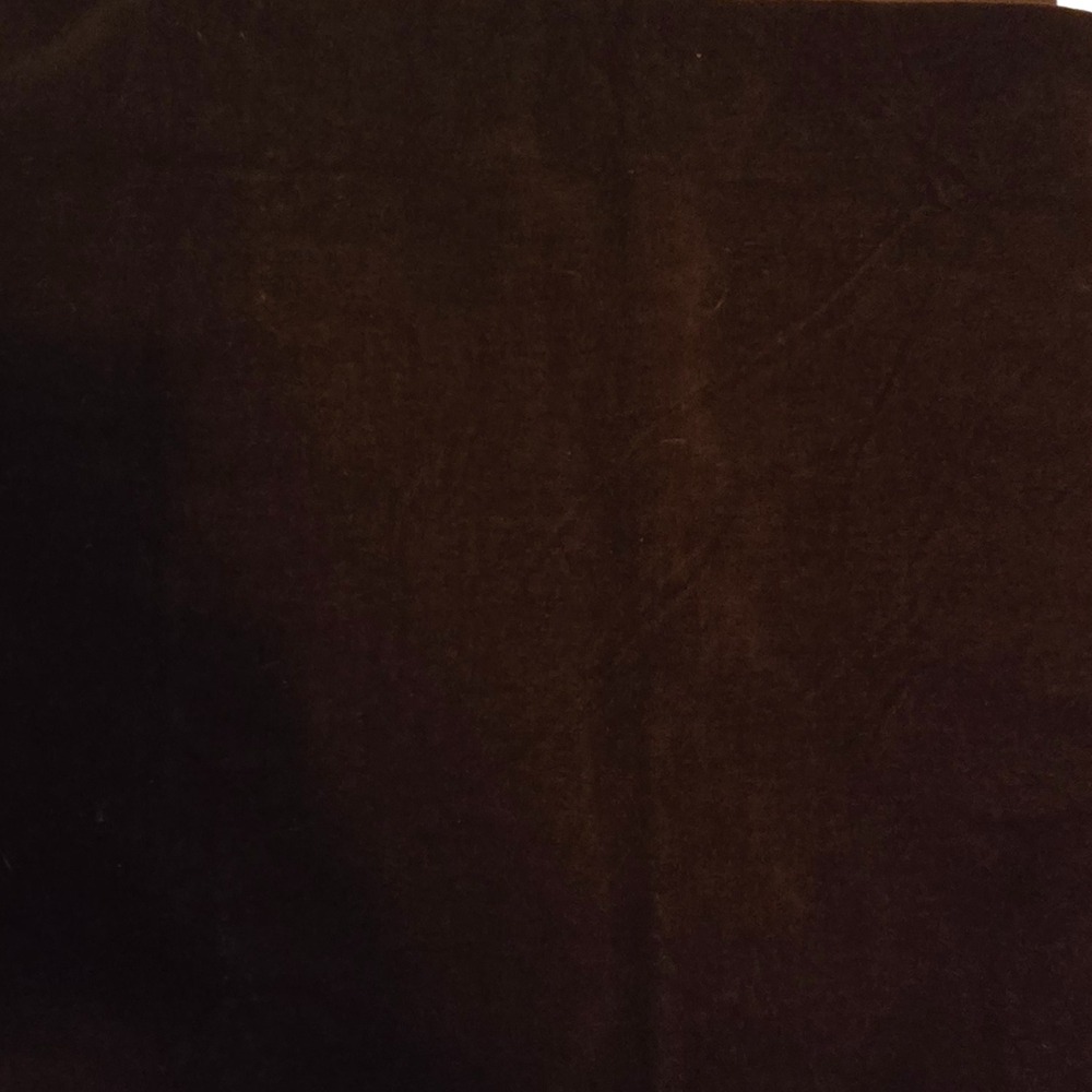 Chocolate Brown Velvet Fabric Remnant Soft Pile Sewing Crafting Material 62"x68"
